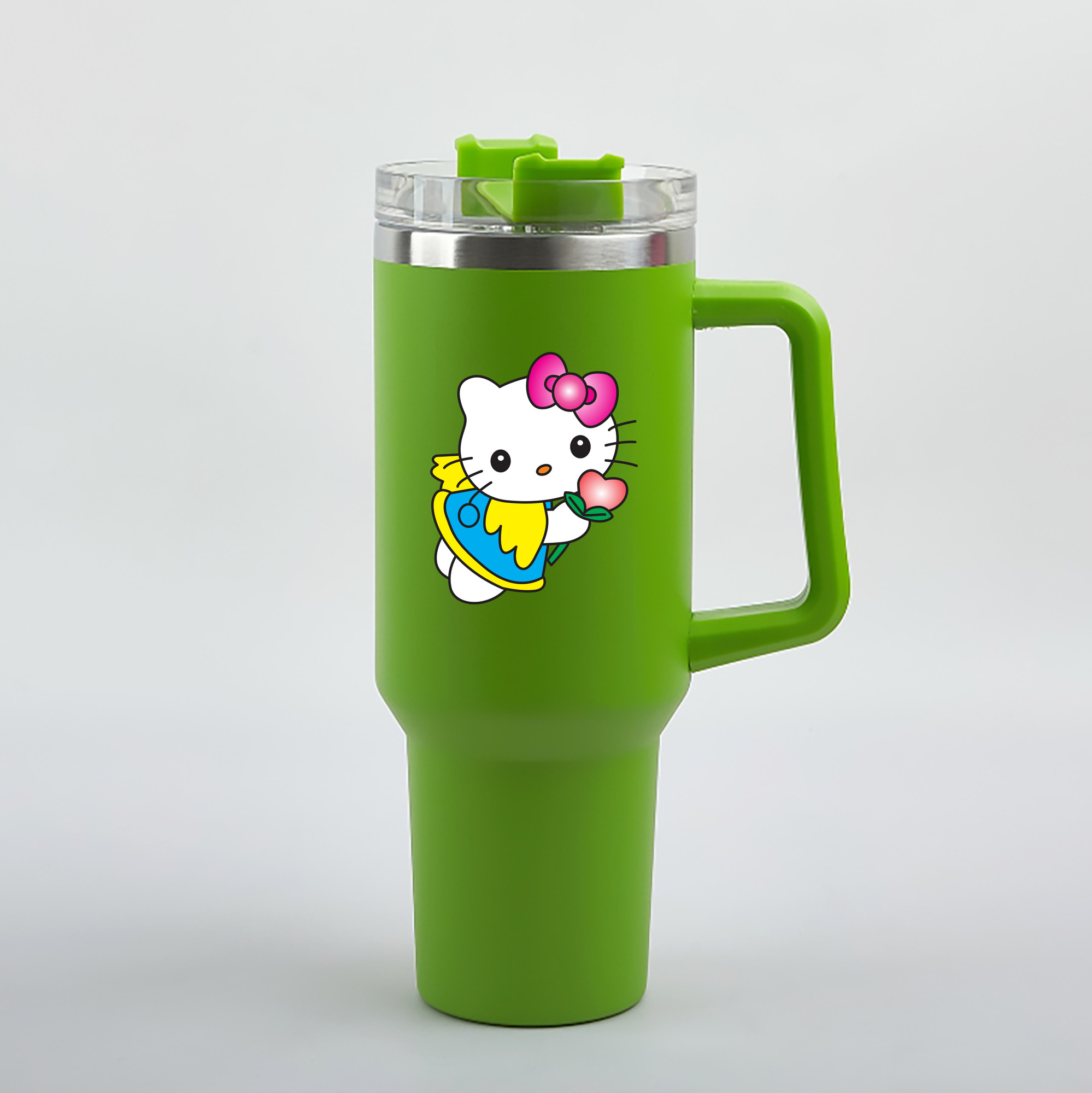 （画像用） Hello Kitty ハローキティ 1200mL車用タンブラー（カラープリント）